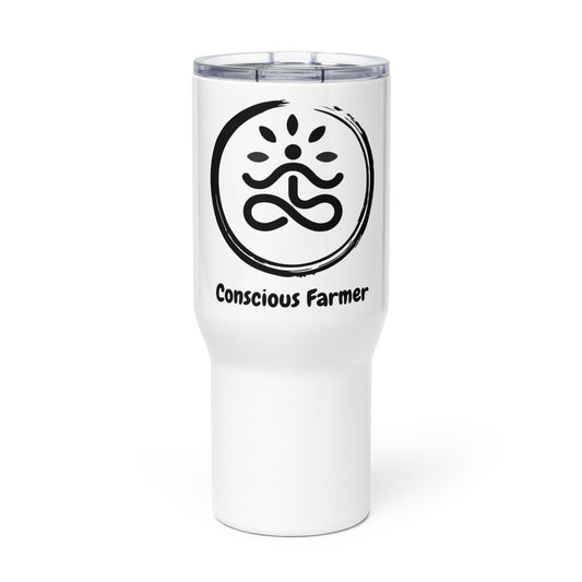 Conscious Farmer Travel mug with a handle